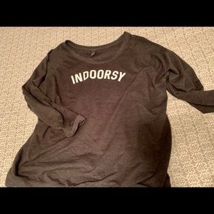 Indoorsy plus scoop neck sweatshirt 4x